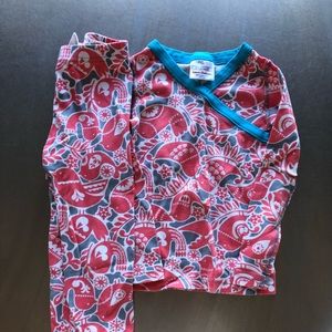 Hanna Andersson girls long john pajamas.